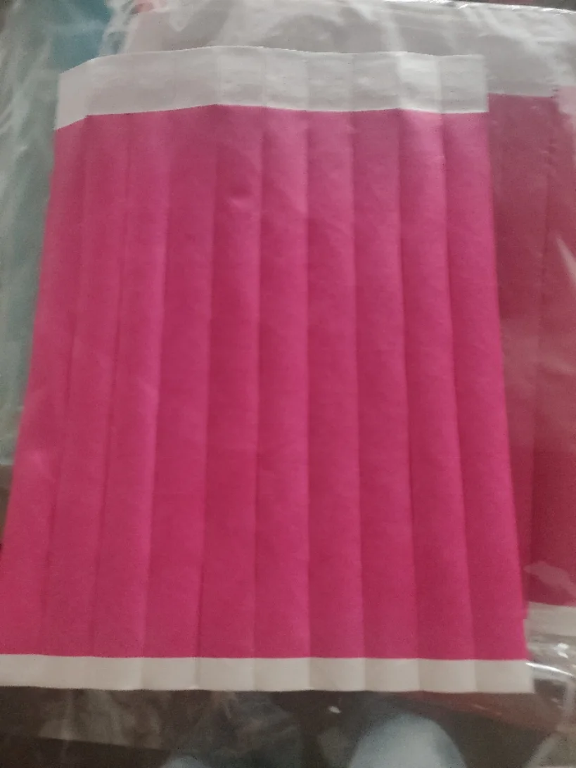 Customized Personalized Waterproof Printing Tyvek Blank Paper Wristband Ticket Bracelets
