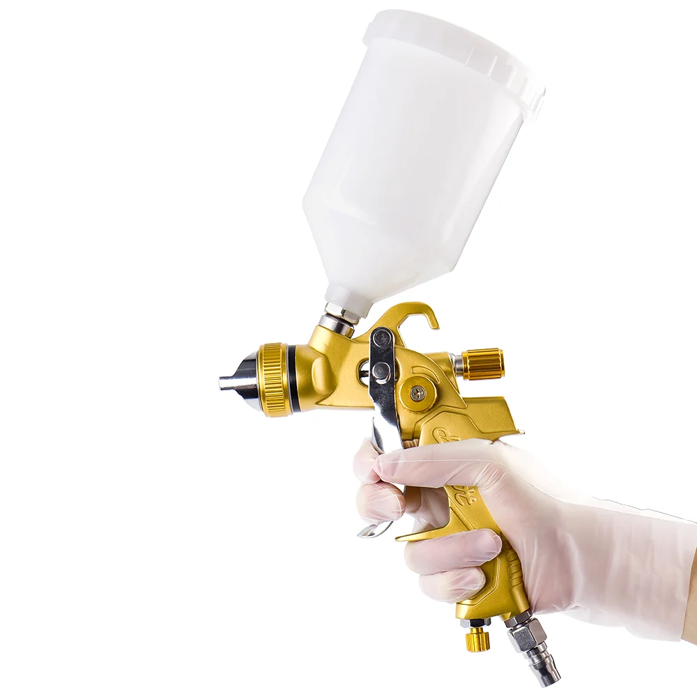 New Design HVLP Paint Spray Gun 1.3/1.5/1.8mm Aluminum alloy Pneumatic Paint Gun for Furniture Car Spraying.