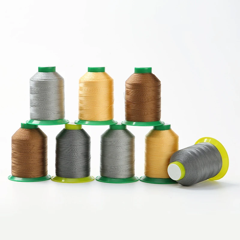 GRS Certified Nylon6.6 Recycled Bonded Sewing Thread 1050D/3 Continuous Filament N6.6 For Leather and Luggage
