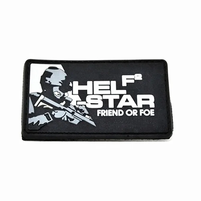 Factory emboss logo rubber clothing patches / Custom 3D PVC bag labels