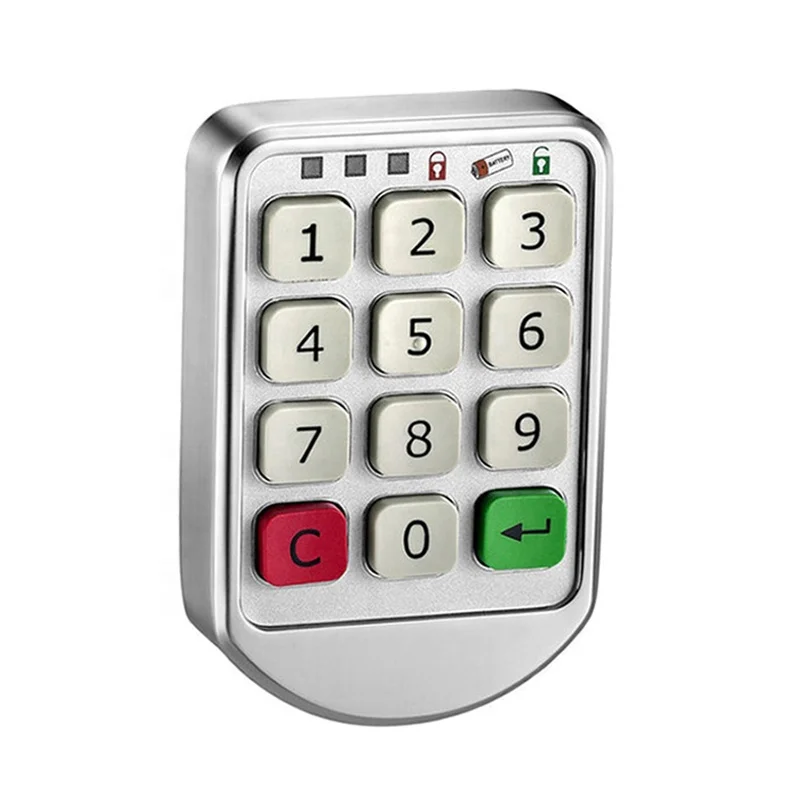 Zinc Alloy Plastic Small Keypad Password Battery Cabinet Lock Digital Drawer Lock Smart lock