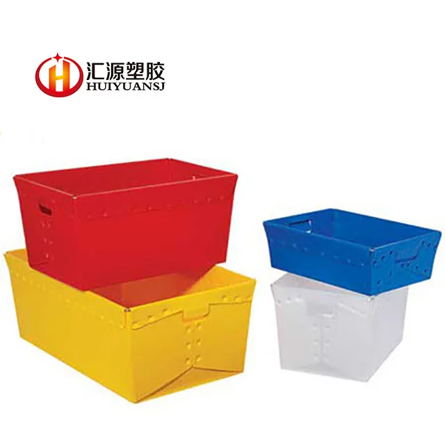 Industrial Widely Used Stackable Antistatic Pp Hollow Corrugated Plastic Coroplast Logistic Crate