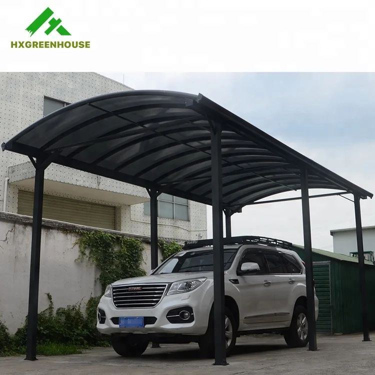 Car Parking Shelters Motorcycle Shed Garage Canopies Aluminium Carport Sun Shed Easy Installation Metal Aluminium 1.2-1.8 Mm