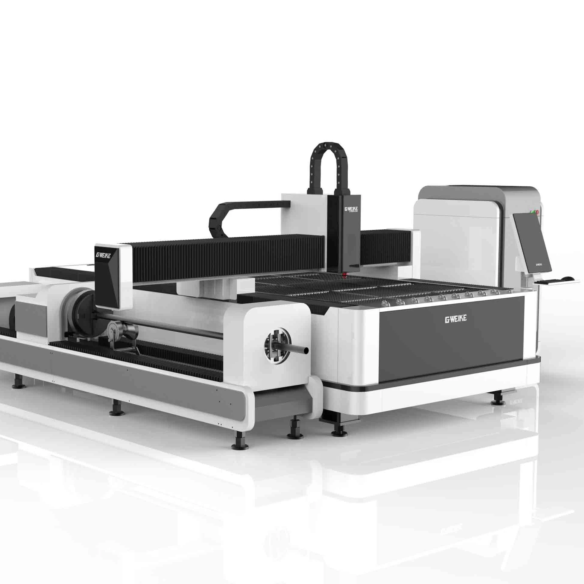 G-WEIKE 3015LNR CNC precio laser maquina cortadora fibra laser  metal venta caliente para cortar placa y tubo laser cutting
