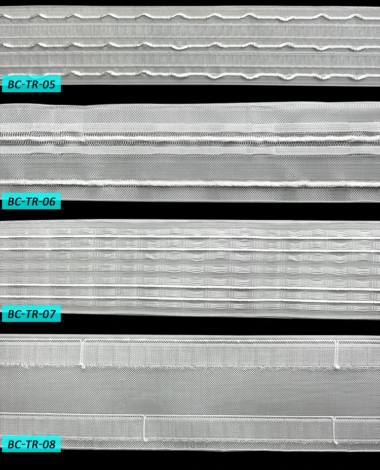 Custom High Quality White Curtain Pinch Tape,Pull Pleat Tape,Pleated Drapery Curtain Tape