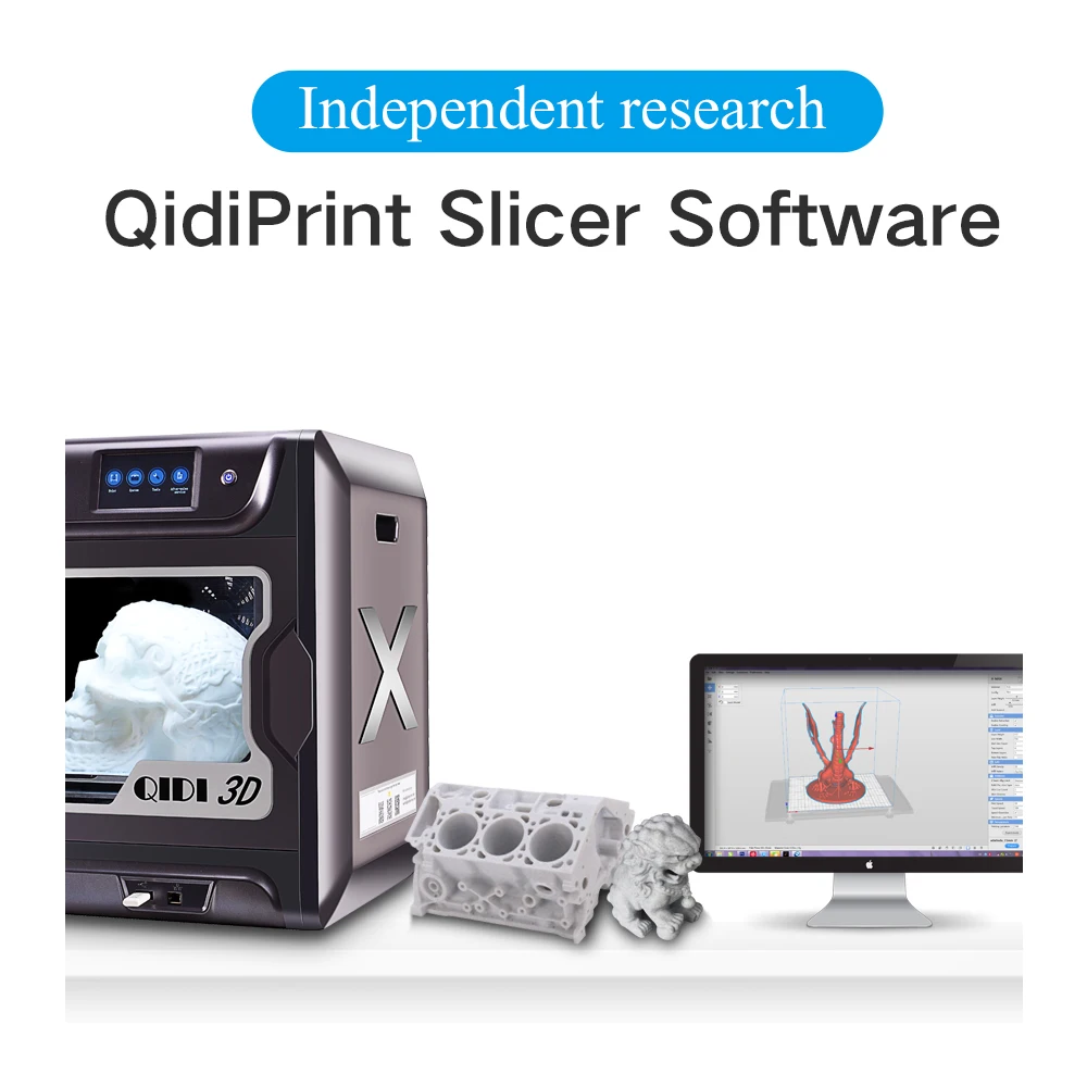 
QIDI TECH Large Size Intelligent Industrial Grade 3D Printer New Model:X-max,5 Inch Touchscreen,WiFi Function,High Precision 
