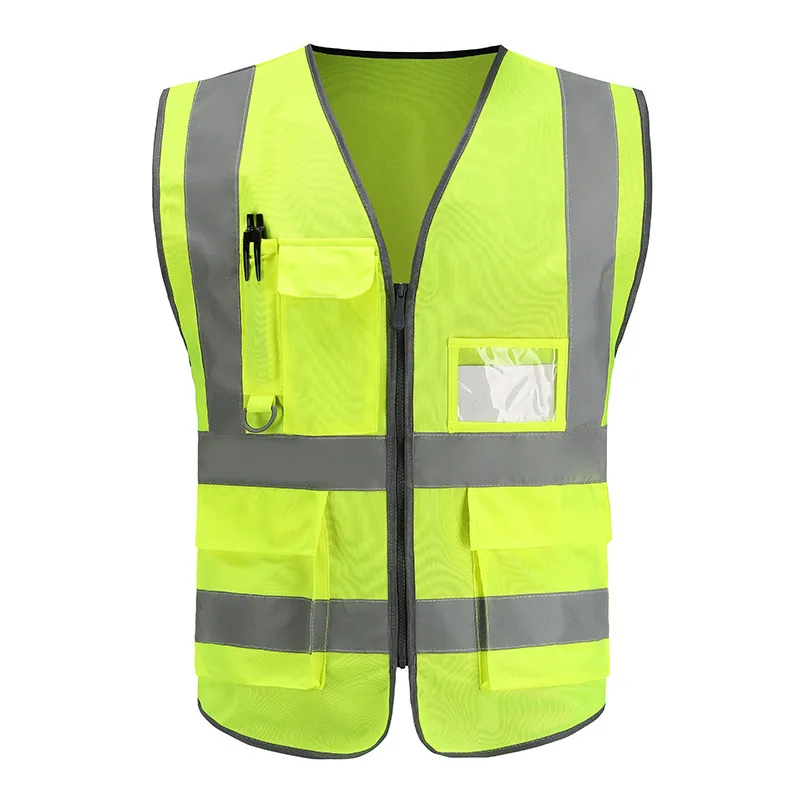 China Factory Wholesale Hi Viz Adult Reflective Safety Security Work Vest With Pockets