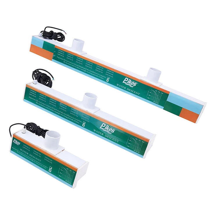 300mm 600m 900mm 1200mm size with led lights or without led lights acrylic garden pool wall waterfall water descent