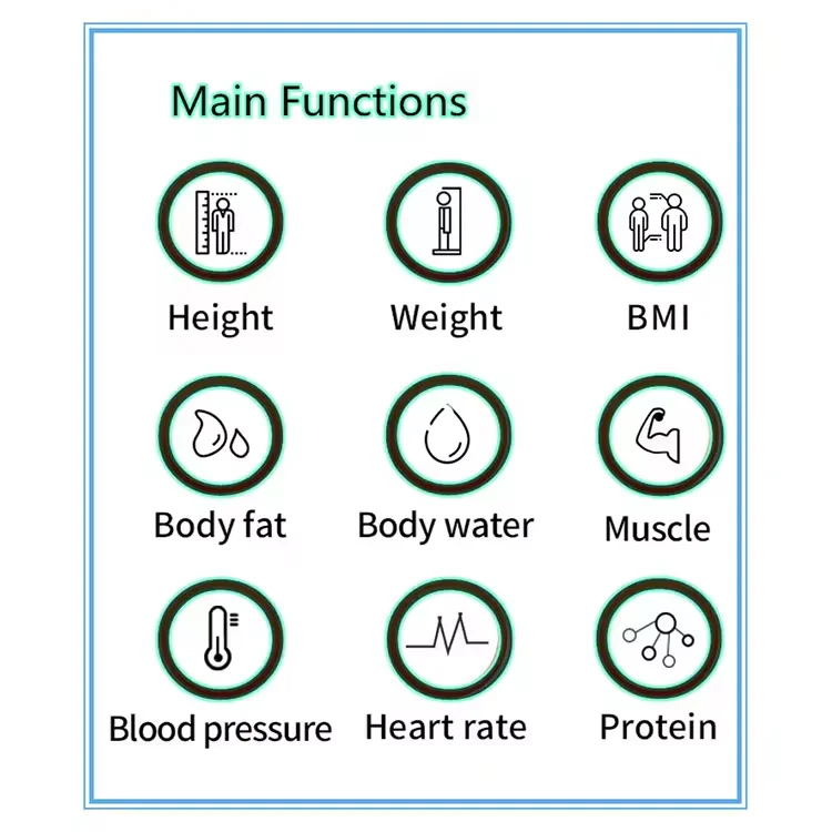 Height and Weight Scale Ultrasonic Technology for Height Measurement BMI Analyzer Scale Fat Analyzer for Body Measurement