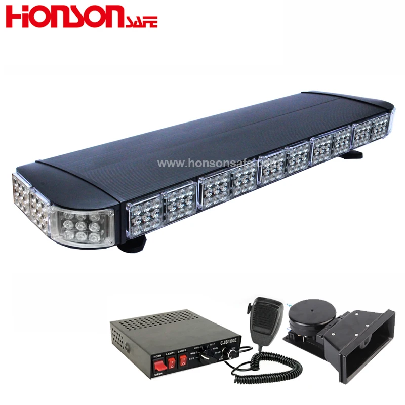 47' full length bright amber red bluw white vehicle warning flashing strobe led light bar HS9140