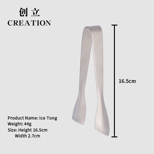 Factory Direct Custom Firm Mini Bread Tong Home Utensil Metal Stainless Steel Food Serving Bread Salad and Pasta Tong