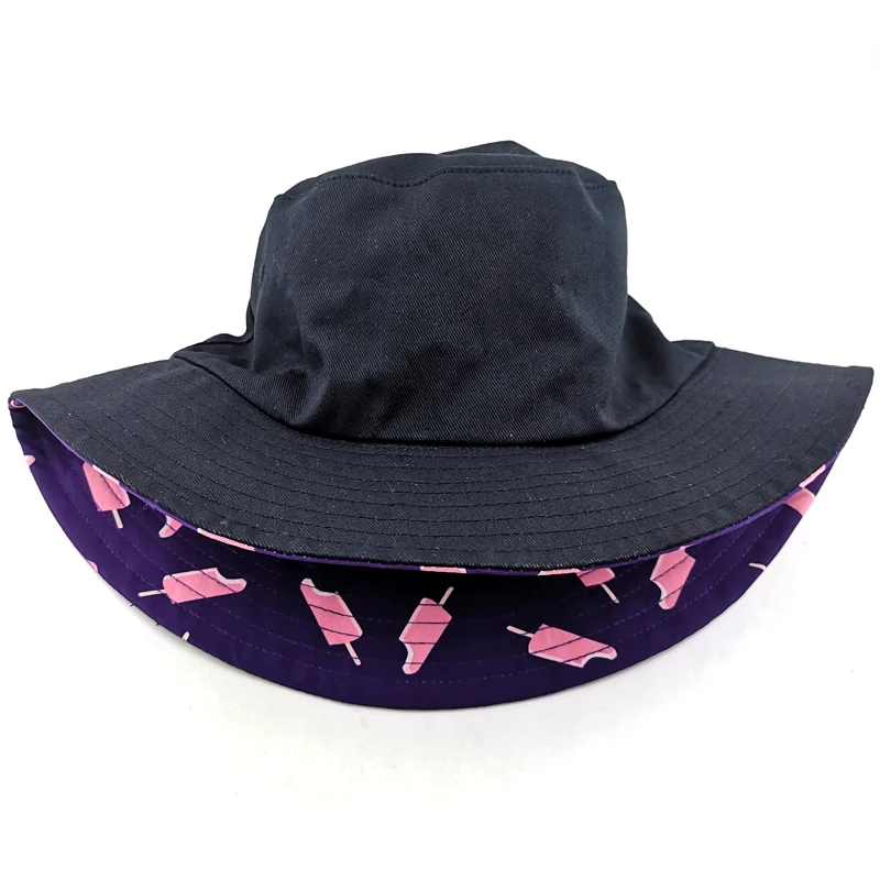 Low MOQ Custom Logo Fashion Printing Bucket Hat Summer Beach Hat Wholesale Bucket Hat