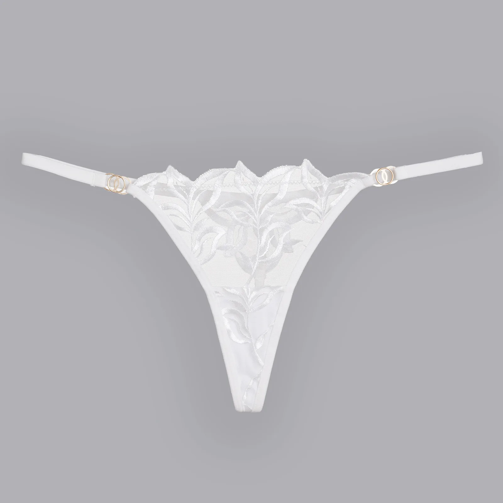 Ladies Sexy Panty and Bra Sets Floral Embroidered Underwire Lingerie Set