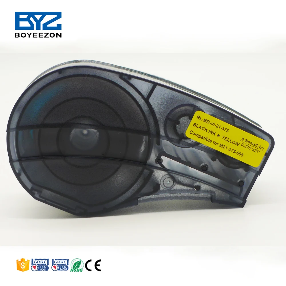 Топ Совместимость Brady 9 5 brady лента BD-M21-375-595 m21-375-595-yl черный на желтом/белый/зеленый/красный/синий