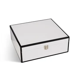 Factory Price Top Grade European Style MDF Wooden Jewelry Box Storage Box With Lock