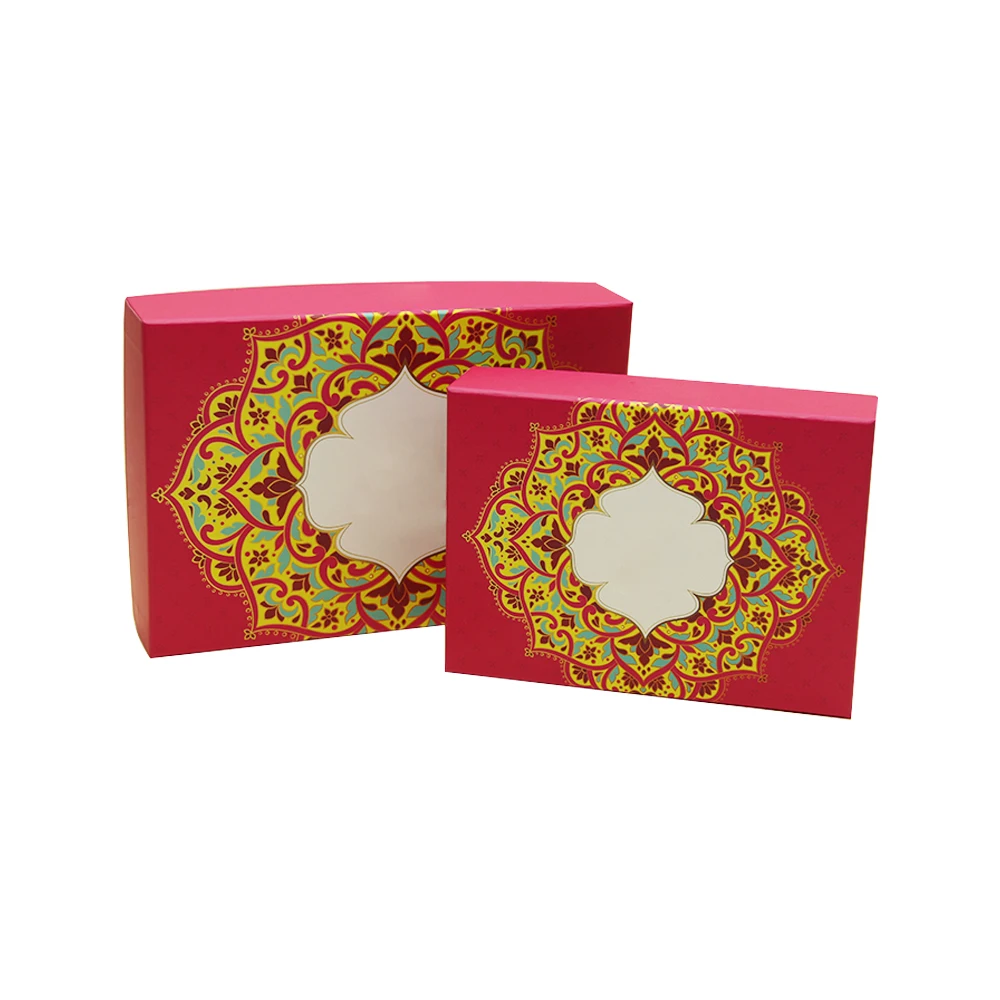 Canada 2 In 1 Gift Baking Boxes Custom Cardboard Sweet Cup Cake Dessert Box Packaging Sweet Boxes