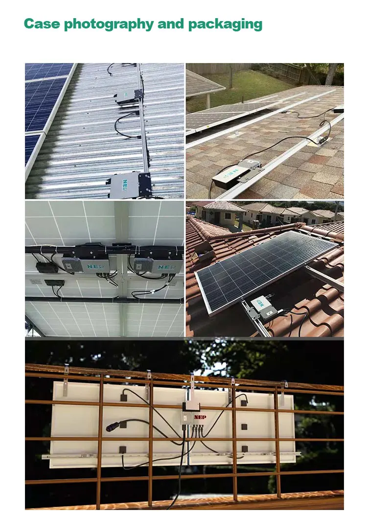 New Design Smart Grid Tie Solar Micro Inverter WiFi Communication MPPT Pure Sine Wave Microinverter Nep BDM-800 in Stock