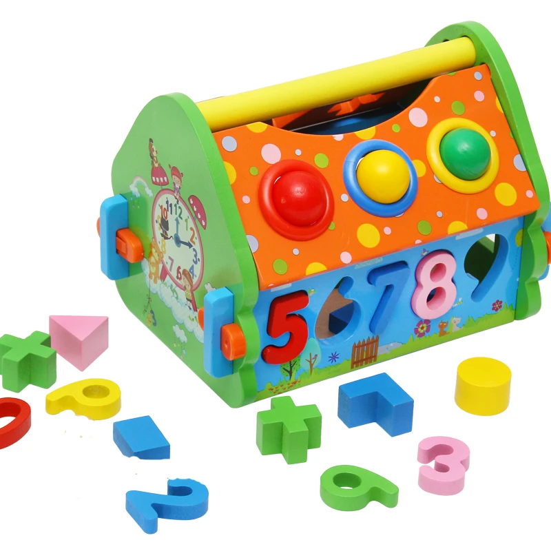 1,2,3,4 Years Old Children Toys Math Learning Educational Shape Digital Matching Kids Toddler Toys Wooden Toys Montessori