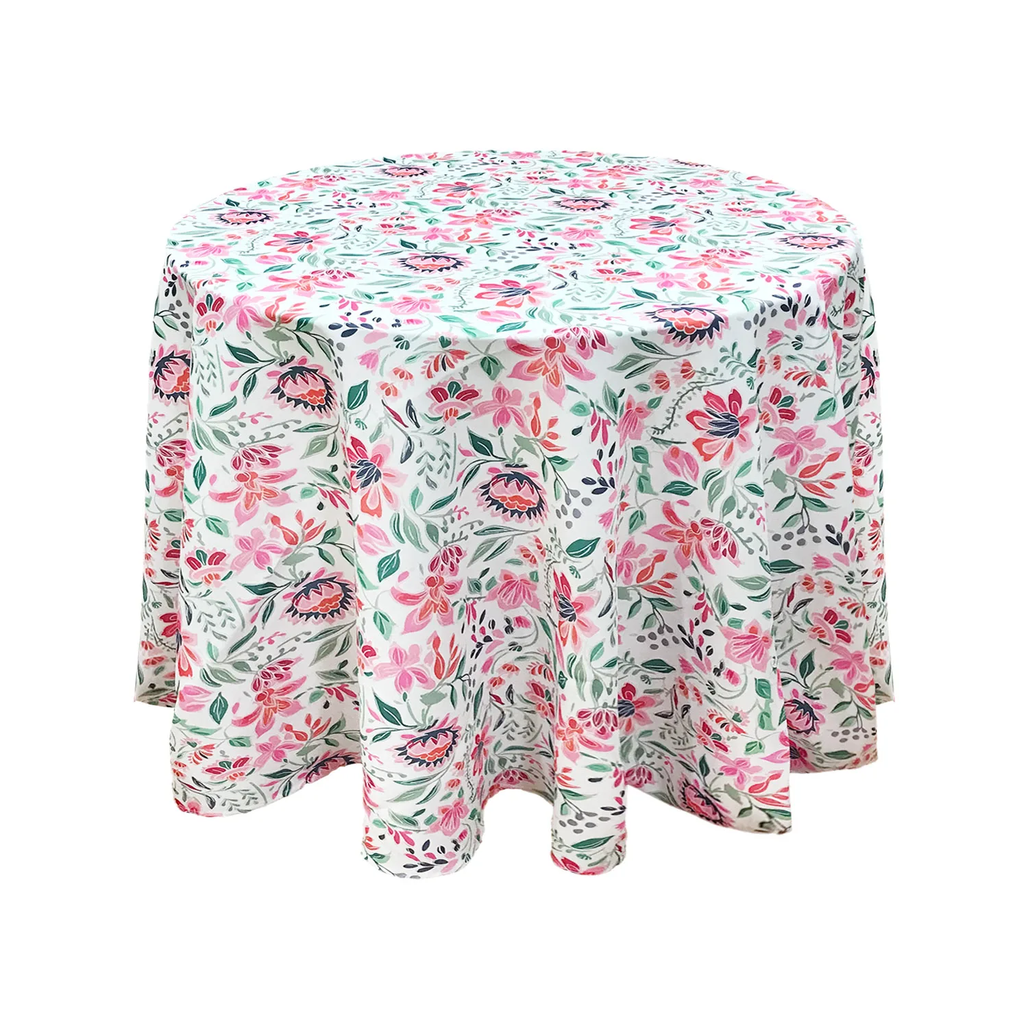 60-Inch Table Cover round Tablecloth in 180 gsm Fabric Fancy Polyester tablecloth  for Events and Weddings