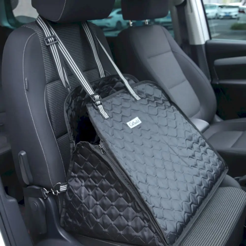 PETSTAR Soft-Sided Portable Pet Travel Carrier Bag Fashion Quilting Waterproof Fabric Waterproof Dog Seat Cover For Car