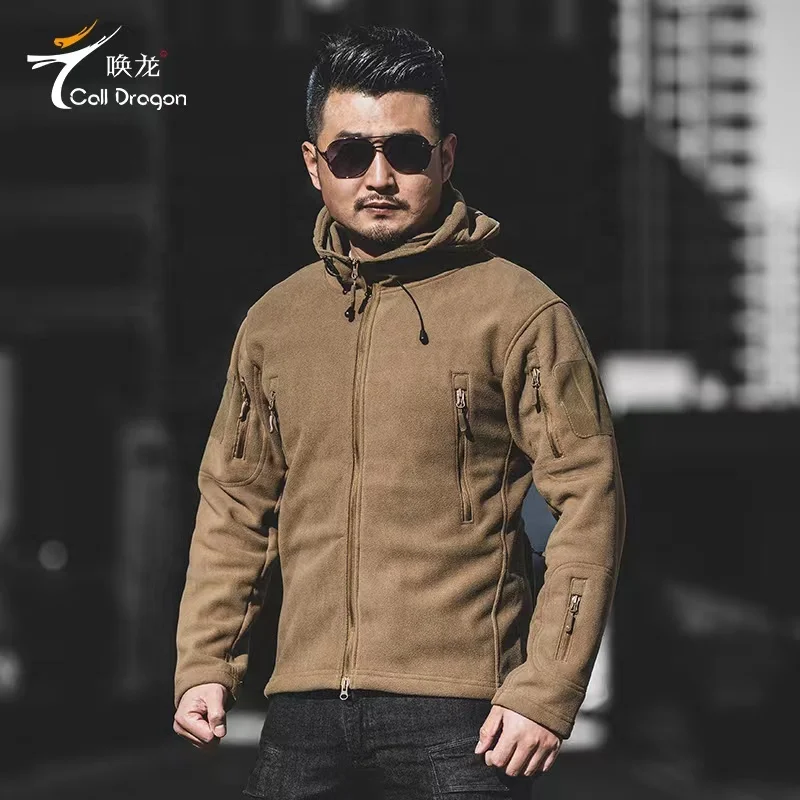 Call Dragon High Quality Wholesale Fleece Jacket Outdoor Hiking Warm Jacket Combat Camouflage Warm Jacket