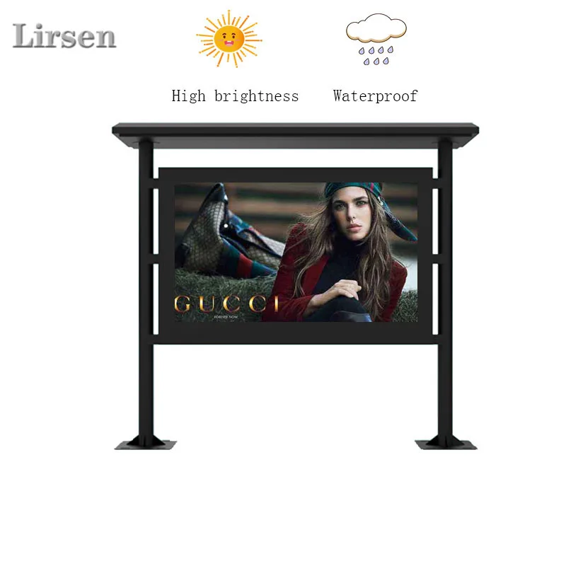Lcd Totem 2 Cameras Outdoor Touch Sunlight Digital Signage FULL HD Payment Terminal Kiosk Waterproof Ultra Bright Monitor 4K