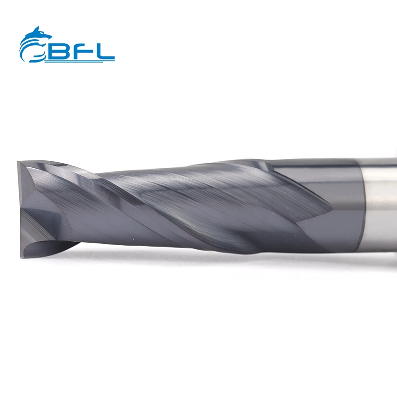 BF 2 Flute Flat  helic end mill mcd face milling cutter  tools for woodworking