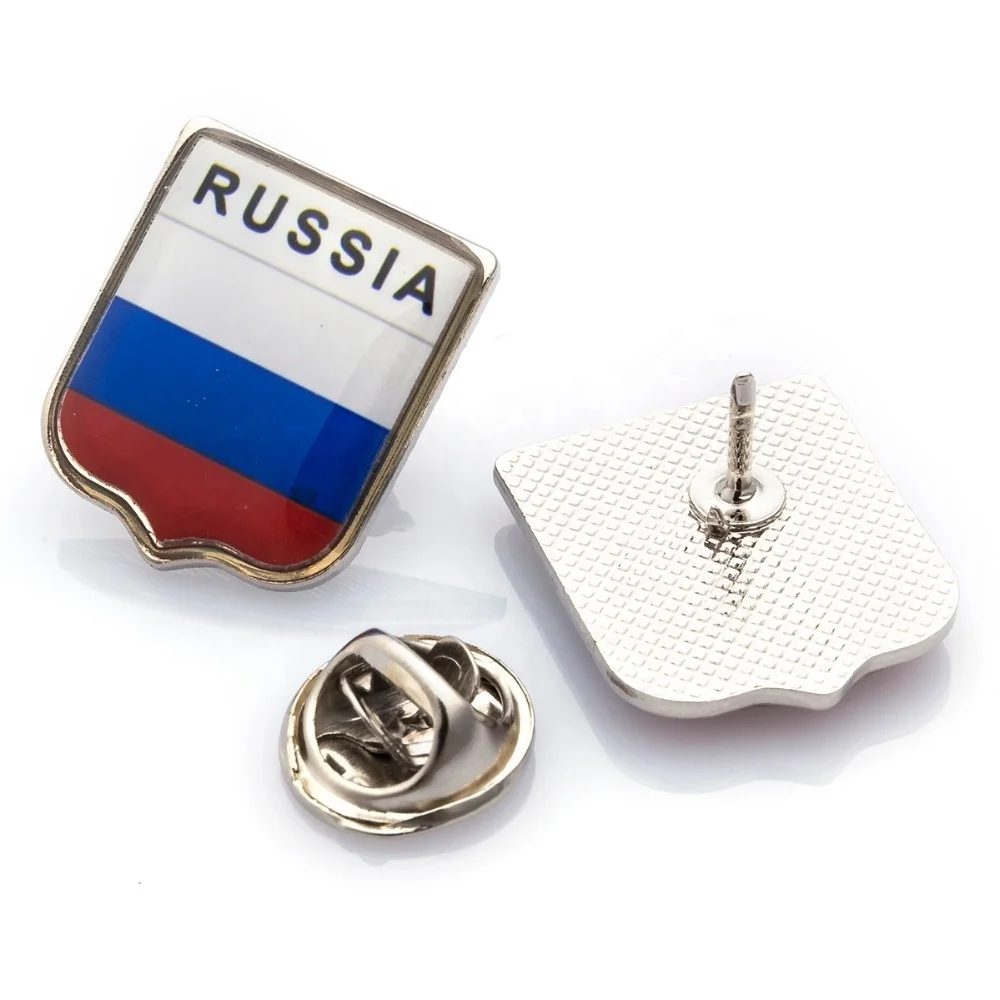 Custom Existing mould epoxy countries flag zinc alloy silver Lapel Pin Badges