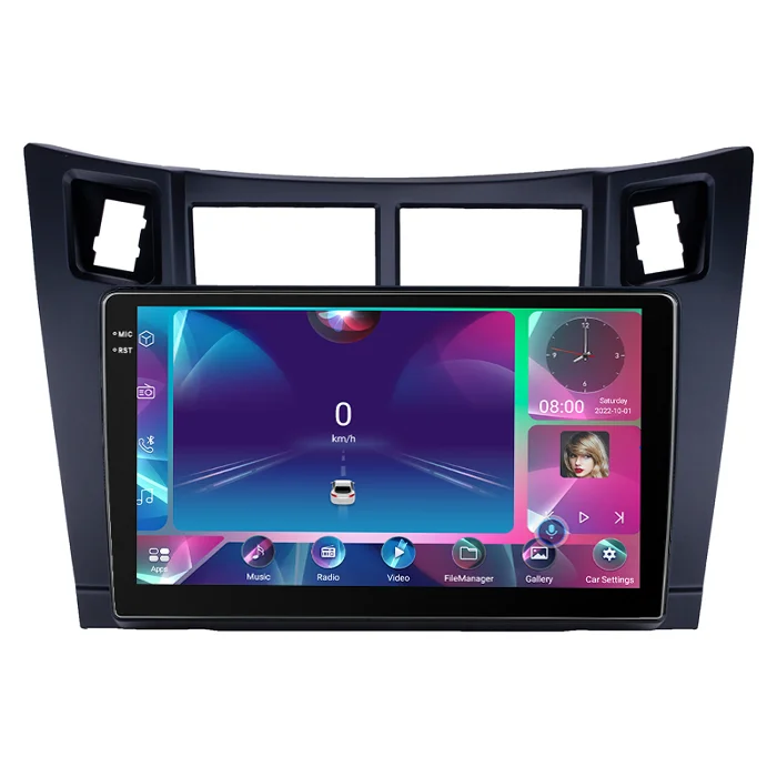9 Inch 2 din Octa Core Android GPS Navigation System Touch Screen 4G LTE Car Radio for Toyota Yaris 2005-2011 Car DVD player