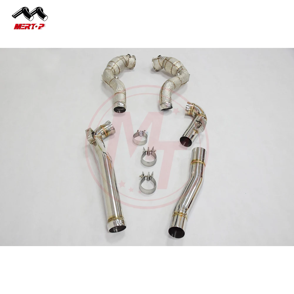 Выхлопная труба Mertop race catless с тепловым экраном для AMG GT GTS 4 0 T 2015 +