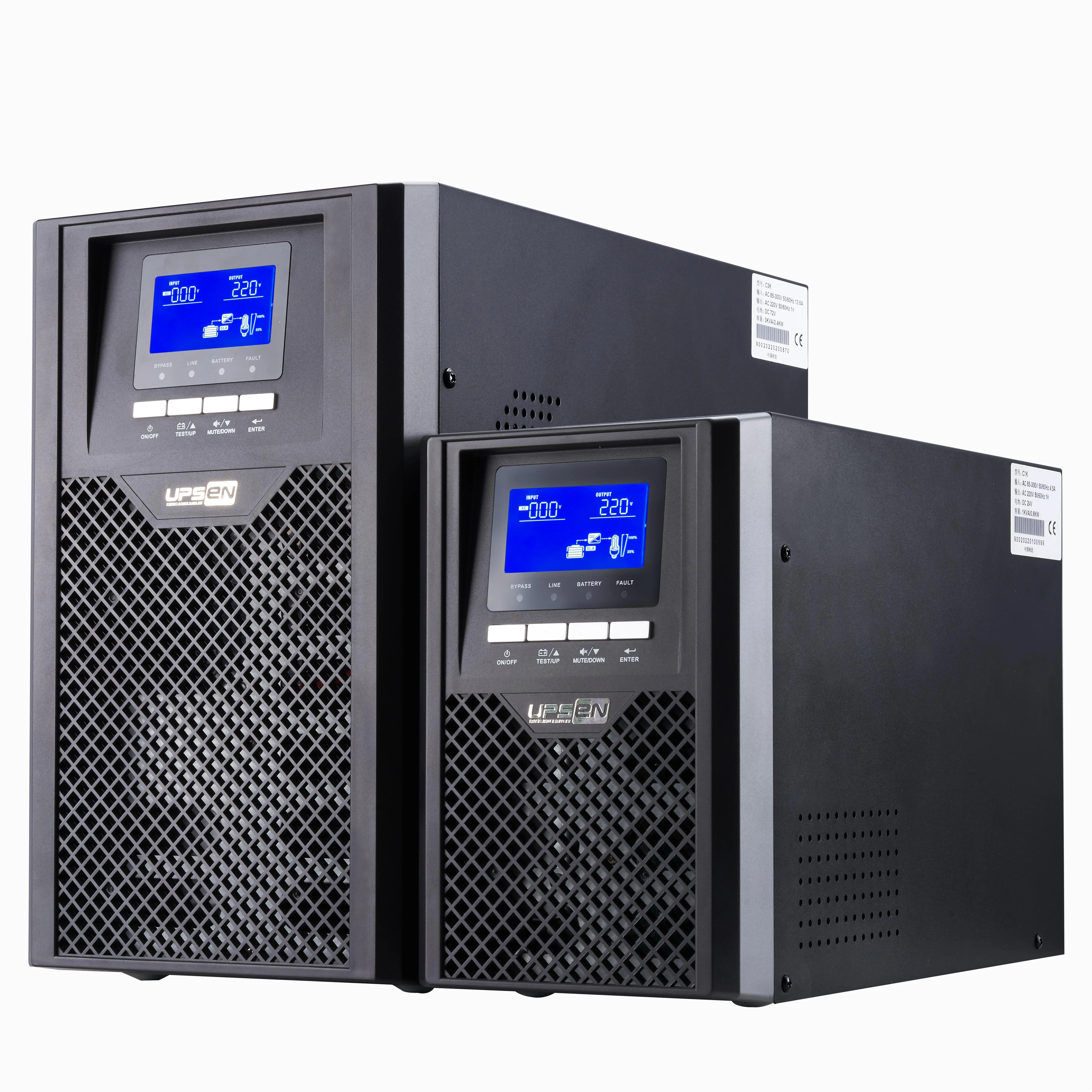 1KVA 6KVA 10KVA Online UPS Uninterruptible 110V 220V double conversion UPS Backup Power Supply for power system