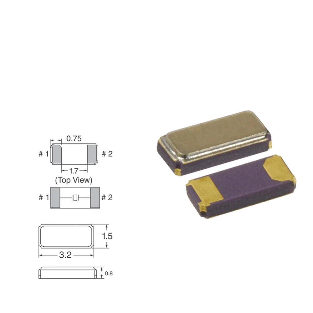 32.768kHz 20ppm Surface Mount Fundamental kHz Crystal 12.5pF 70 kOhms 2-SMD No Lead NX3215SA-32.768K-STD-MUA-8 in Stock