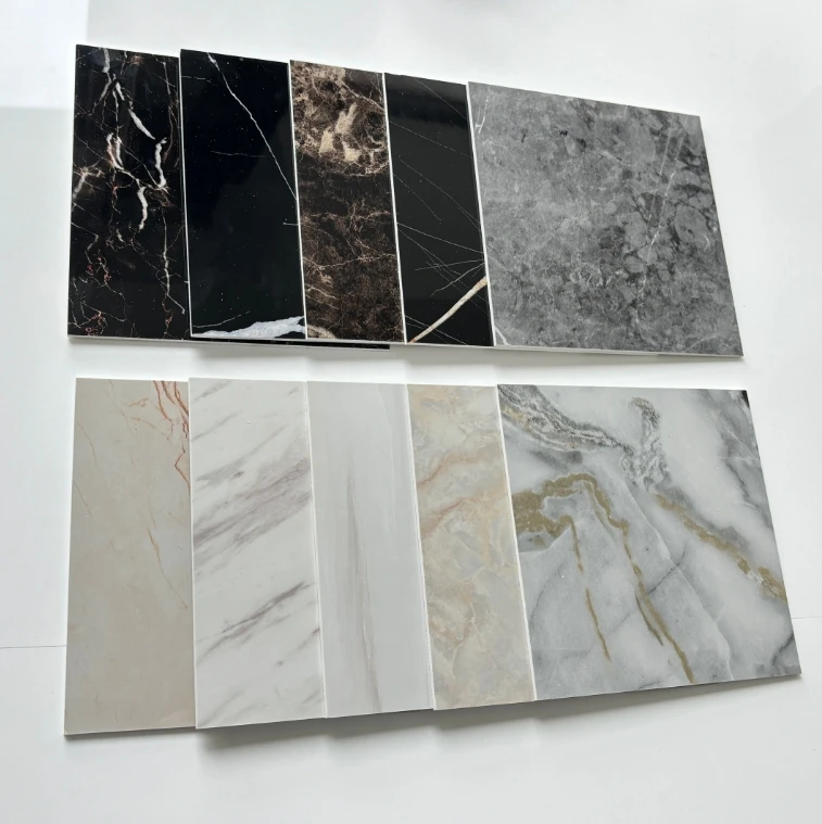 SPC UV Wall Panel 1220*2900mm Hotel House Decoration Board PVC Marble Sheet For Wall Decoration