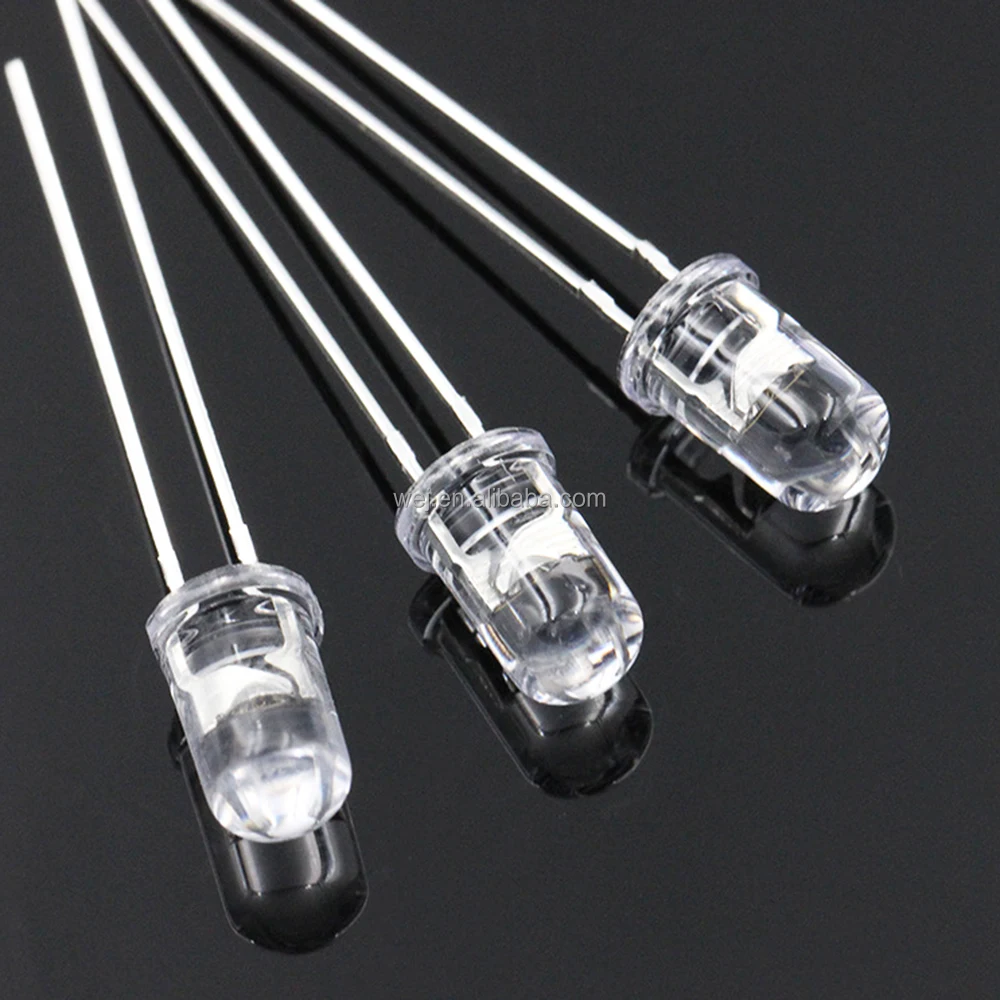 5mm ultra bright led diode round clear lens White Yellow Green Blue Red dip led ultra high brightness diode 5mm led