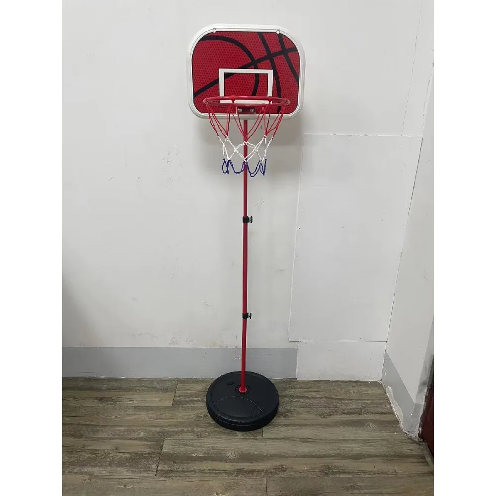 Height Adjustable High Quality Plastic Indoor Kids Toy Basketball With Stand And Hoop For Kids