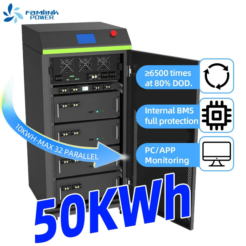 10Year Warranty 6000 Deep Cycles 51.2V 10Kw 16S 200A BMS Home Energy Storage Solar Lithium ion Battery 48V 200Ah LiFePO4 Battery