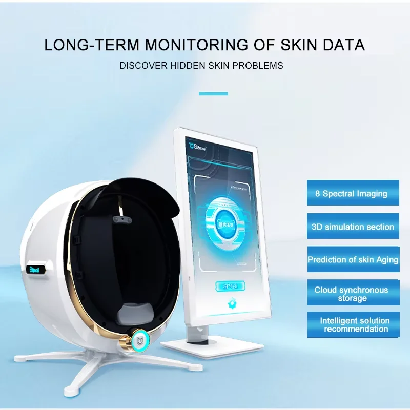 New Design Skin Home Use Analyzer Max Version Ipad 3d Magic Mirror Facial Scanner Dermatoscope Face Analysis Machine