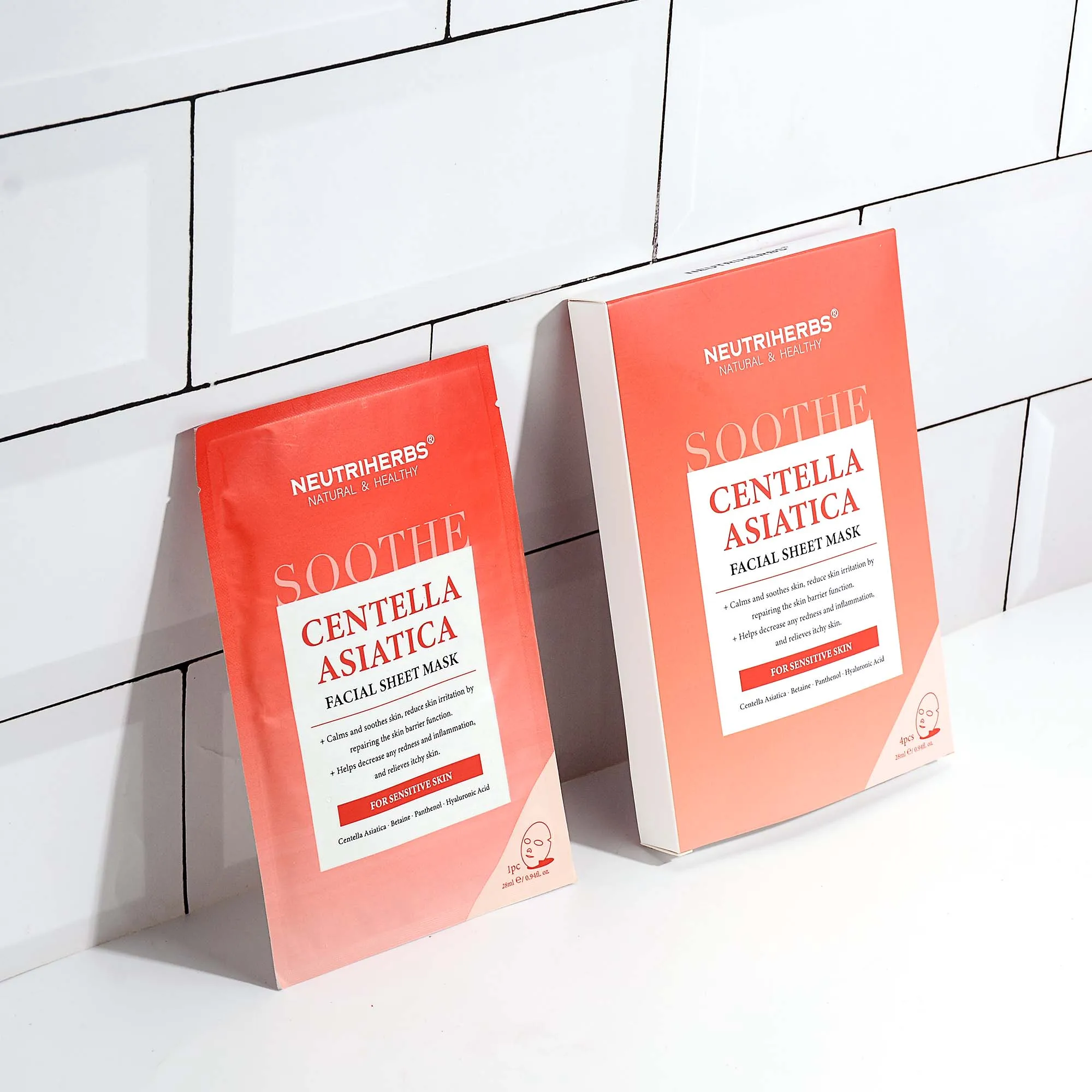 Replenish moisture repair damaged skin enhance barrier Hyaluronic Acid moisturizing Centella Asiatica facial sheet mask for face