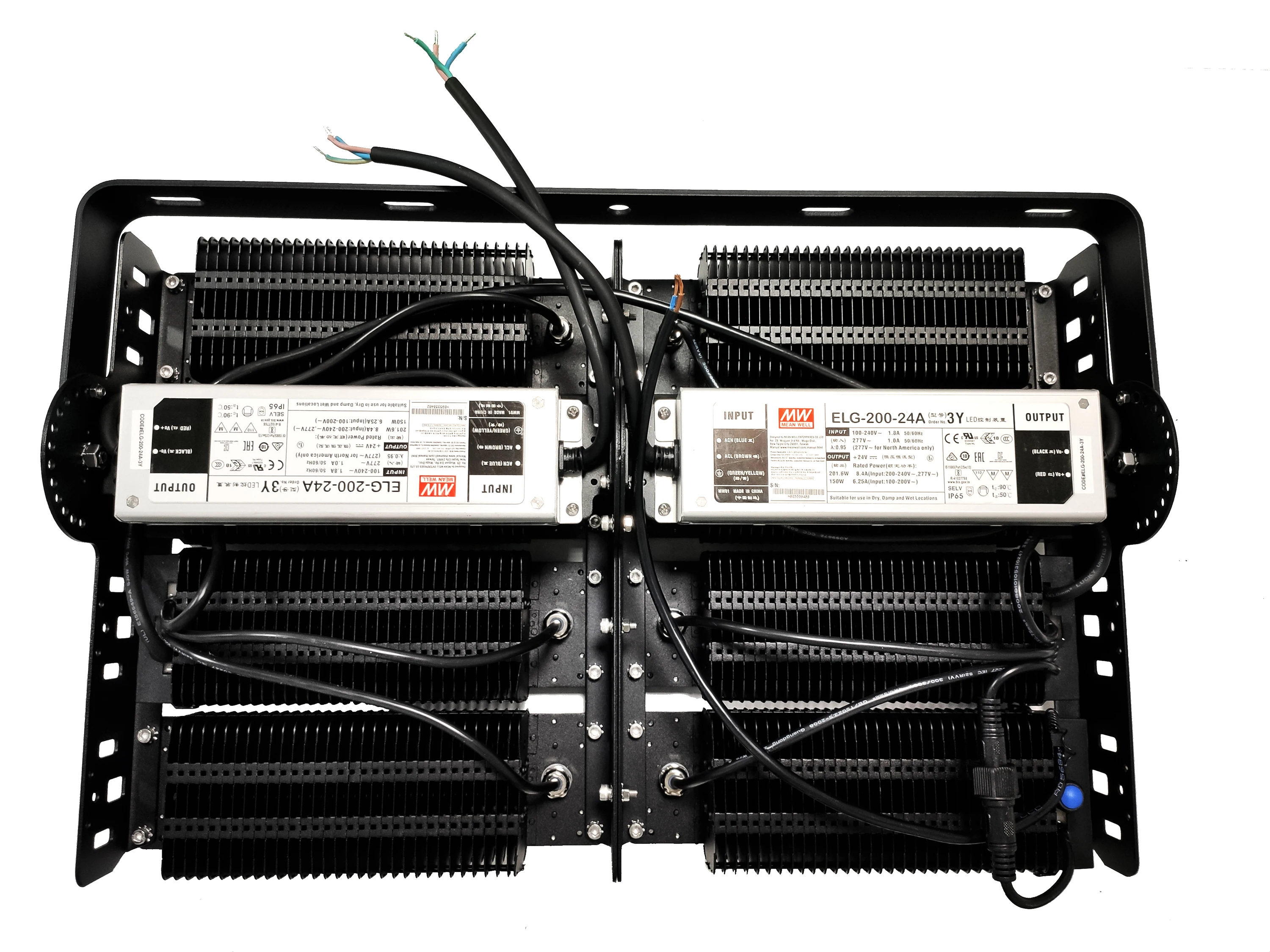 Professional 500W RGB LED Floodlight Waterproof IP65 Wireless Remote Control ROHS Certified Landscape Featuring Reflectors