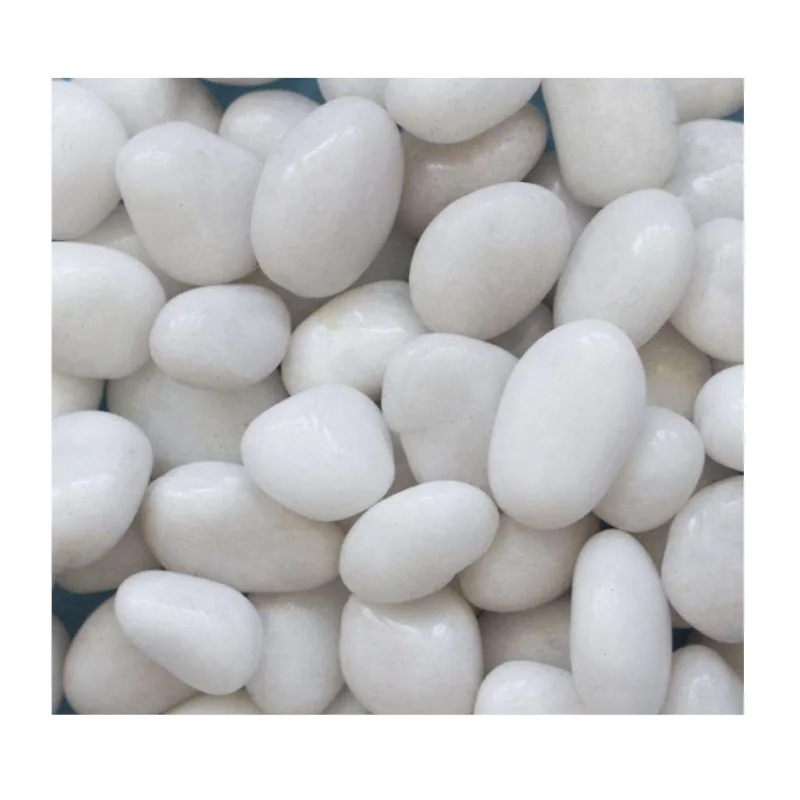 Factory wholesale direct sales high polished white pebbles stones house decoration stone