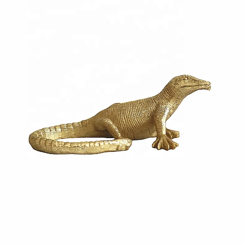 Indoor Home Decor Animal Sculpture Ornament Resin Chameleon Figurine Model Style Lizard Statue for Wall