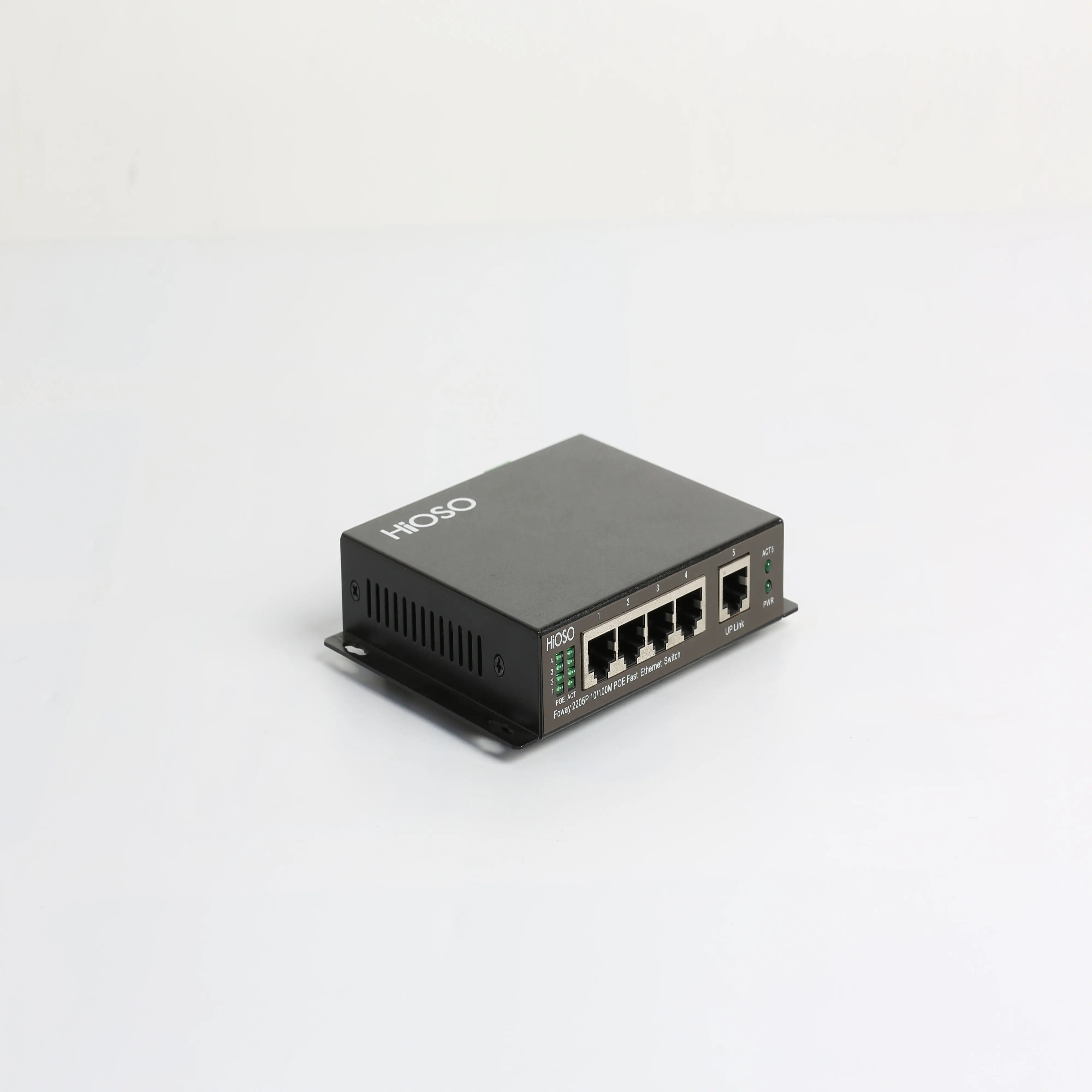 Mini industrial 4 10/100M POE Ports +1 100M RJ45 Port POE Switch Total power 120W