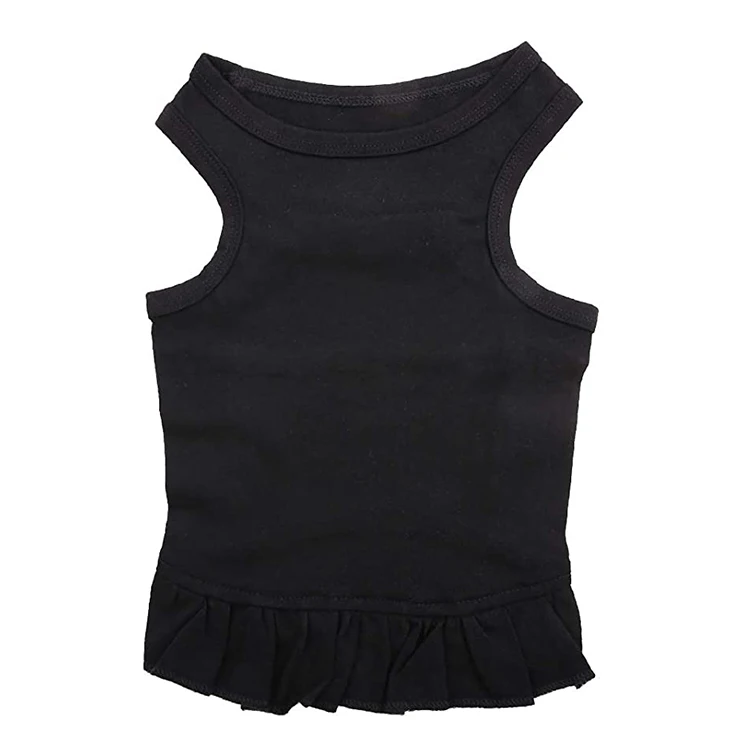 Pet spring and summer New cat clothes thin vest floral Teddy puppy dog anti-hair fall kitten cat suspender skirt