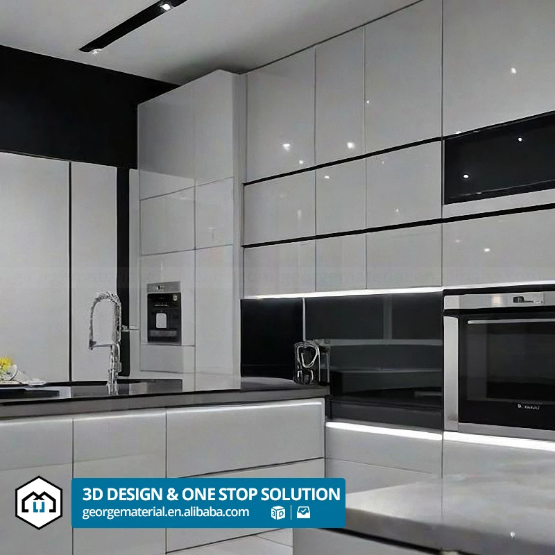 automatic Professional Kitchen Cupboards Cabinet Luxury Modern Furniture Kitchen Cabinets Shaker White French Kitchen Cabinets