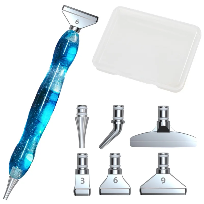 2022 New Fashion Elegant Diamond Painting Resin Body Metal Steel Tip Diamond Painting Pen Tip Set