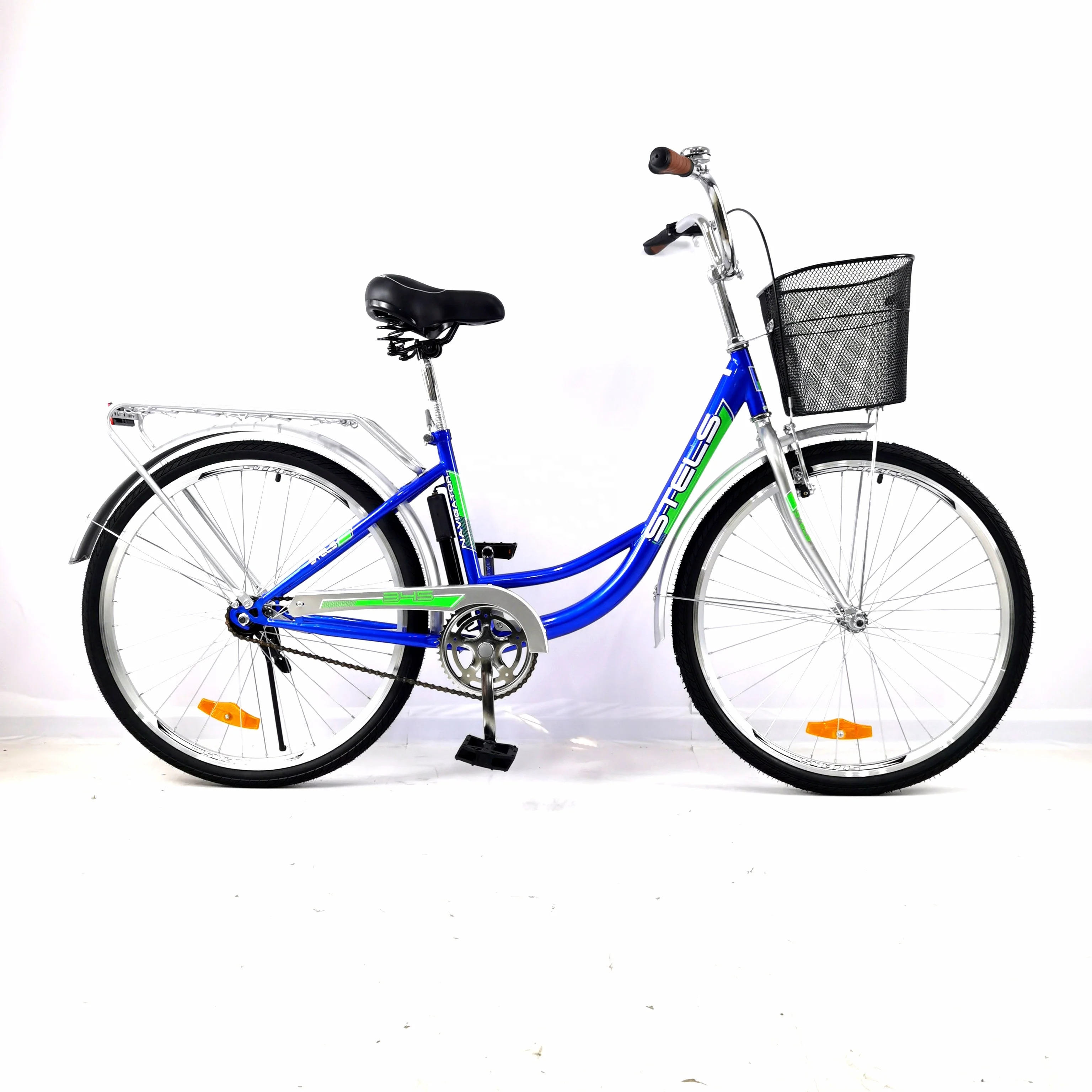 Women Bicycles 24 inch Ladies Bike City Bike High Carbon Steel China Ordinary Street Set TIA Training Frame Wheels  Gross Double