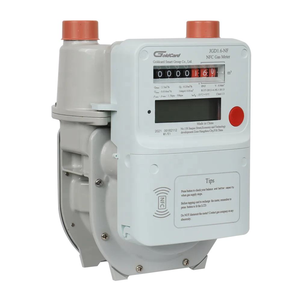 NFC Prepayment Gas Meter MID and OIML R137 Certified