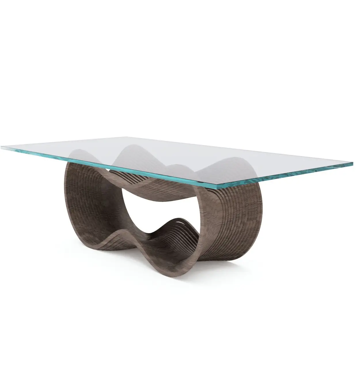 Parametric Wood Furniture modern design luxury dining table for home hotel restaurant