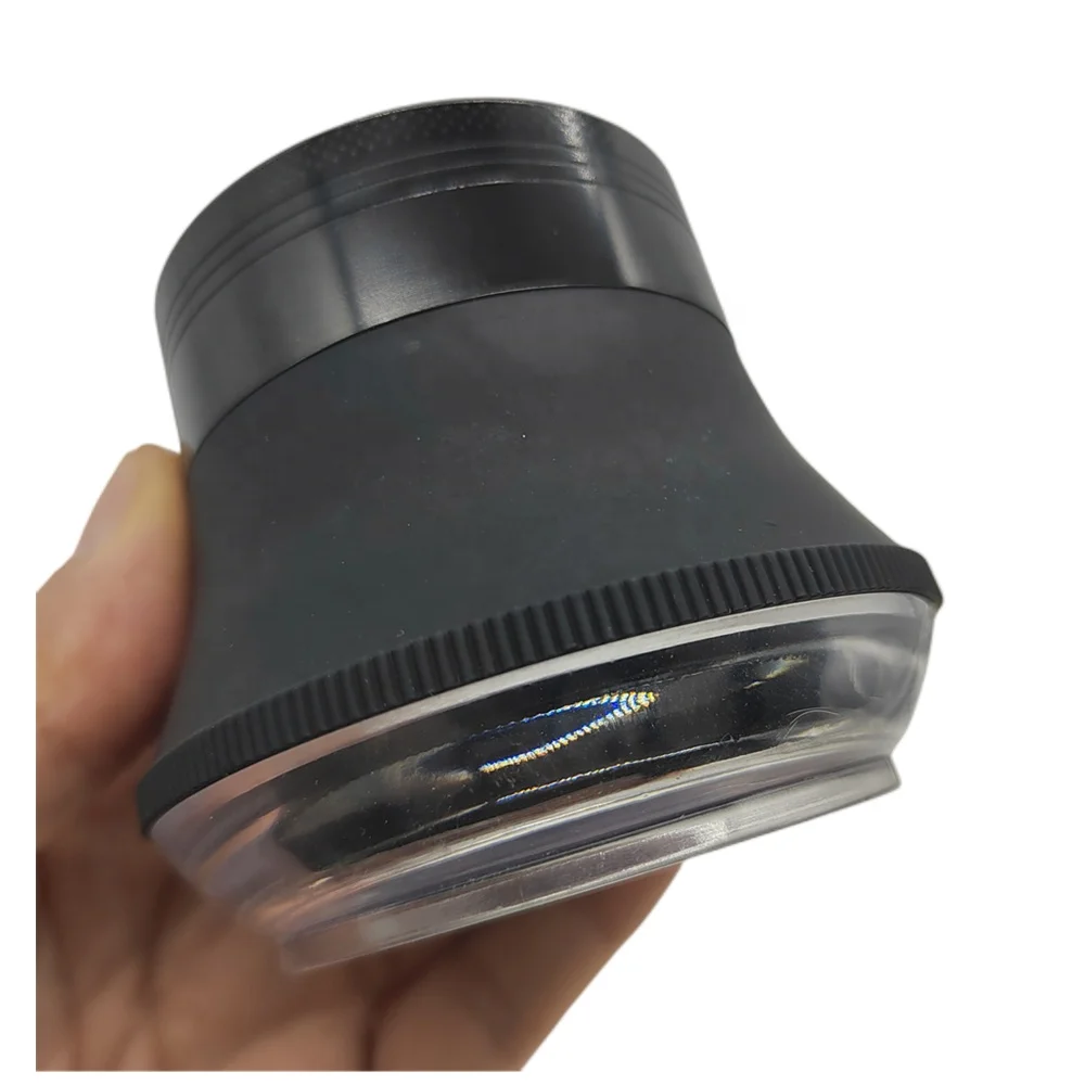 62mm  4 layer Plastic Zinc Herb Grinder Custom Logo Tobacco  Grinder