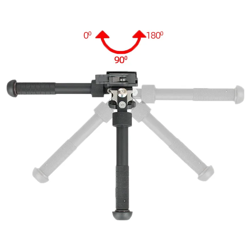 Tilt 360 Degree Rotation V8 Bipod Retractable Tactical Elastic Bipod